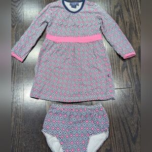5/$35 Cute Tooby Doo dress and matching bloomers set. Size 2T
